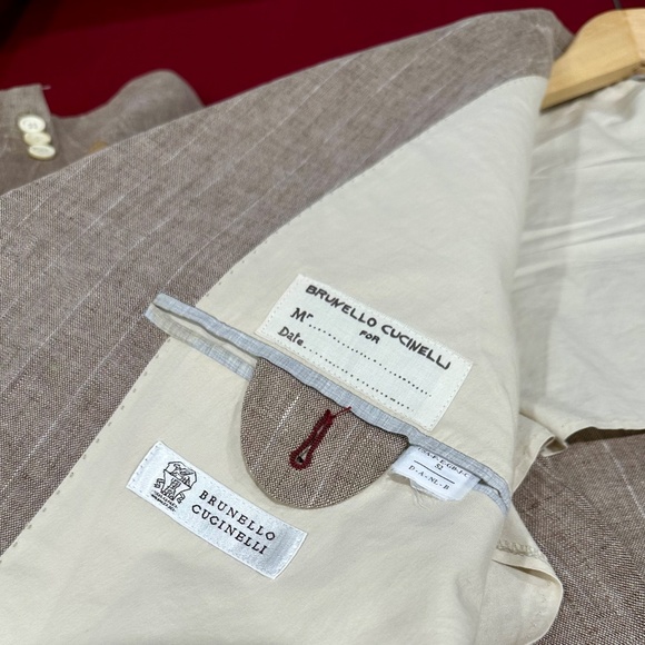Men's Brunello Cucinelli Linen Blazer 52R - Picture 9 of 13